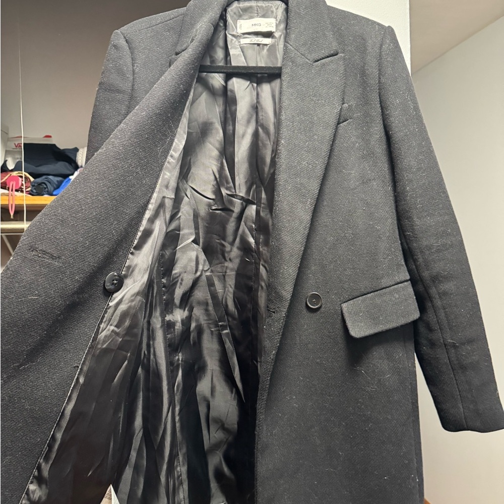 Mango wool blend classic coat